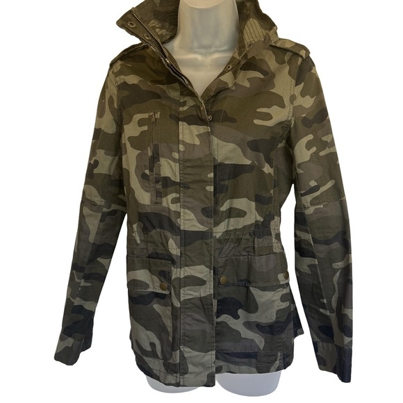 Love Tree Camo Anorak Cinch Waist Jacket - Picture 2 of 3